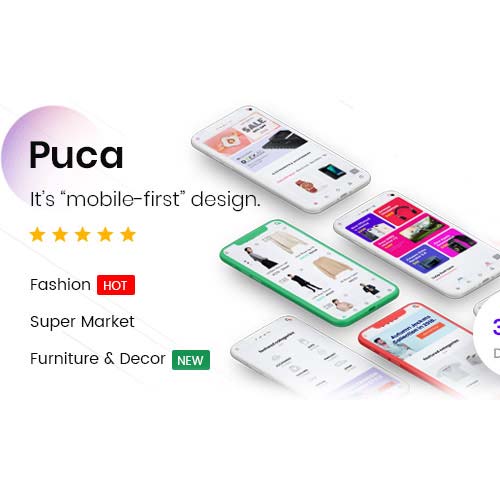 Puca Optimized Mobile WooCommerce Theme