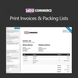WooCommerce Print Invoices Packing Lists