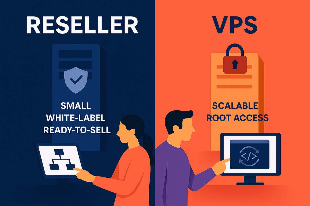 Reseller vs VPS hosting comparison for starting a hosting company